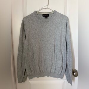 Brooks Brothers Light Gray Crewneck Sweater
